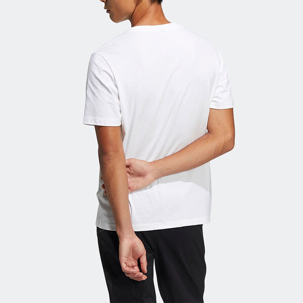 Футболка adidas TH Refbar Tee Alphabet Pattern Printing Sports Short Sleeve White, мультиколор — фото 3