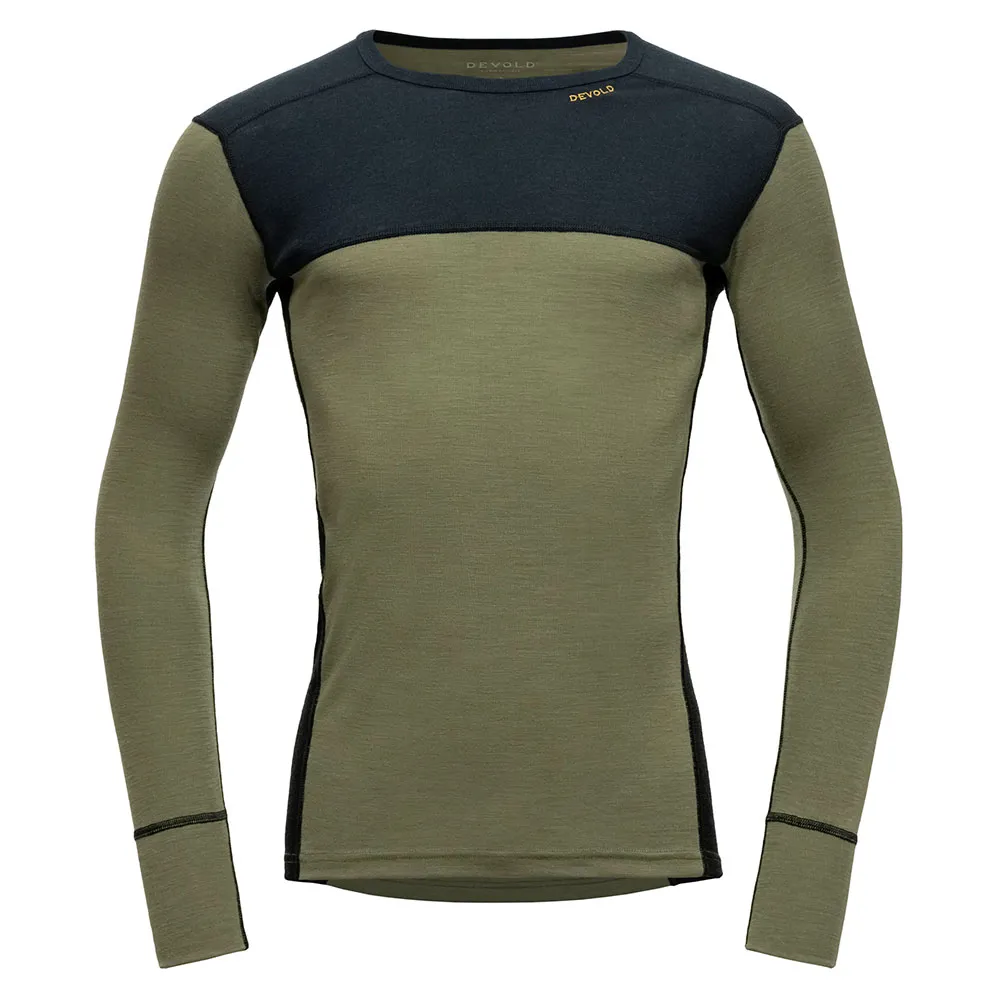 

Лонгслив DEVOLD OF NORWAY Lauparen Merino 190, зеленый