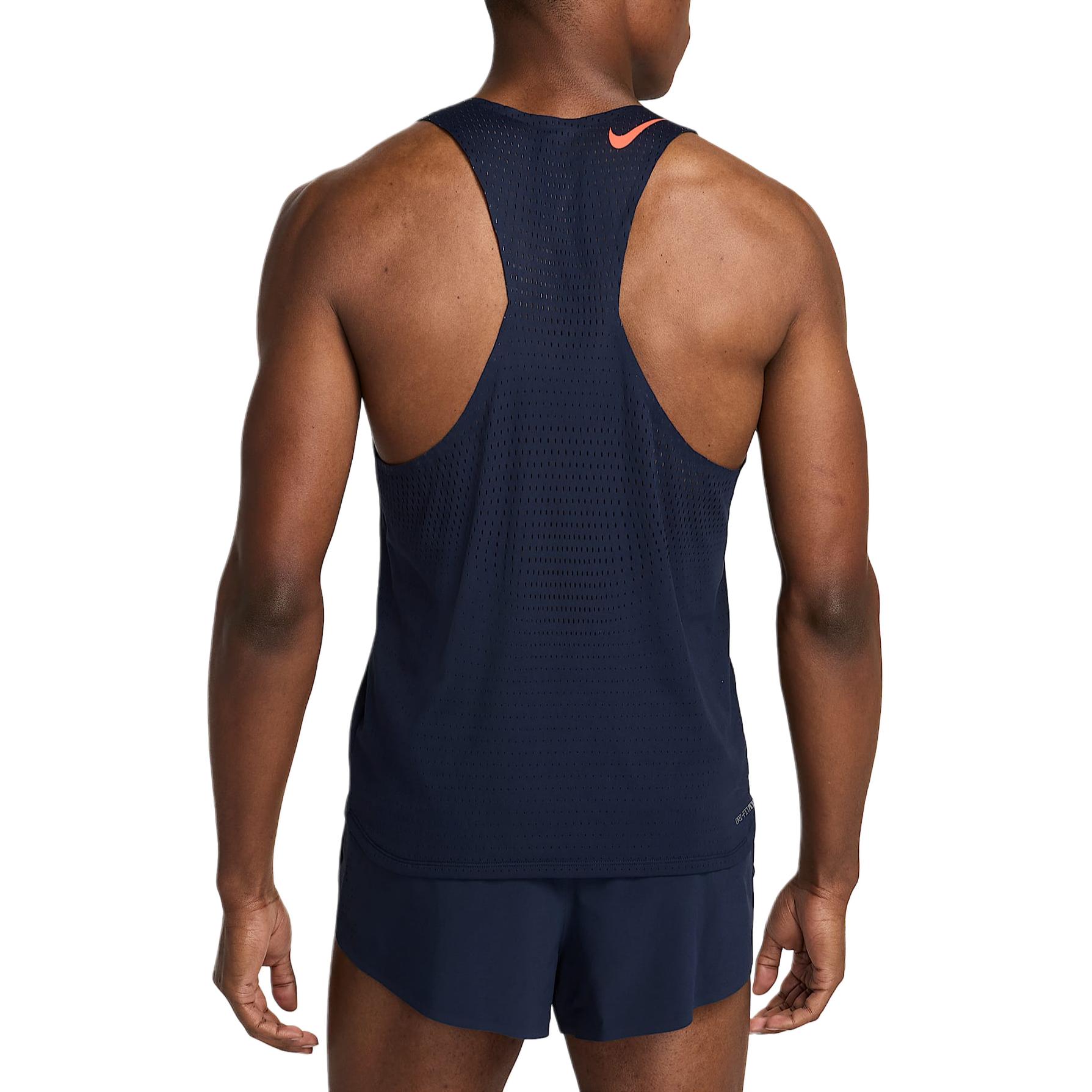 Мужская майка для бега AeroSwift Dri FIT Adv Nike, ярко-красный — фото 4