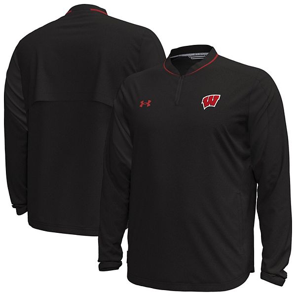 

Мужская черная куртка quarter-zip wisconsin badgers motivate Under Armour