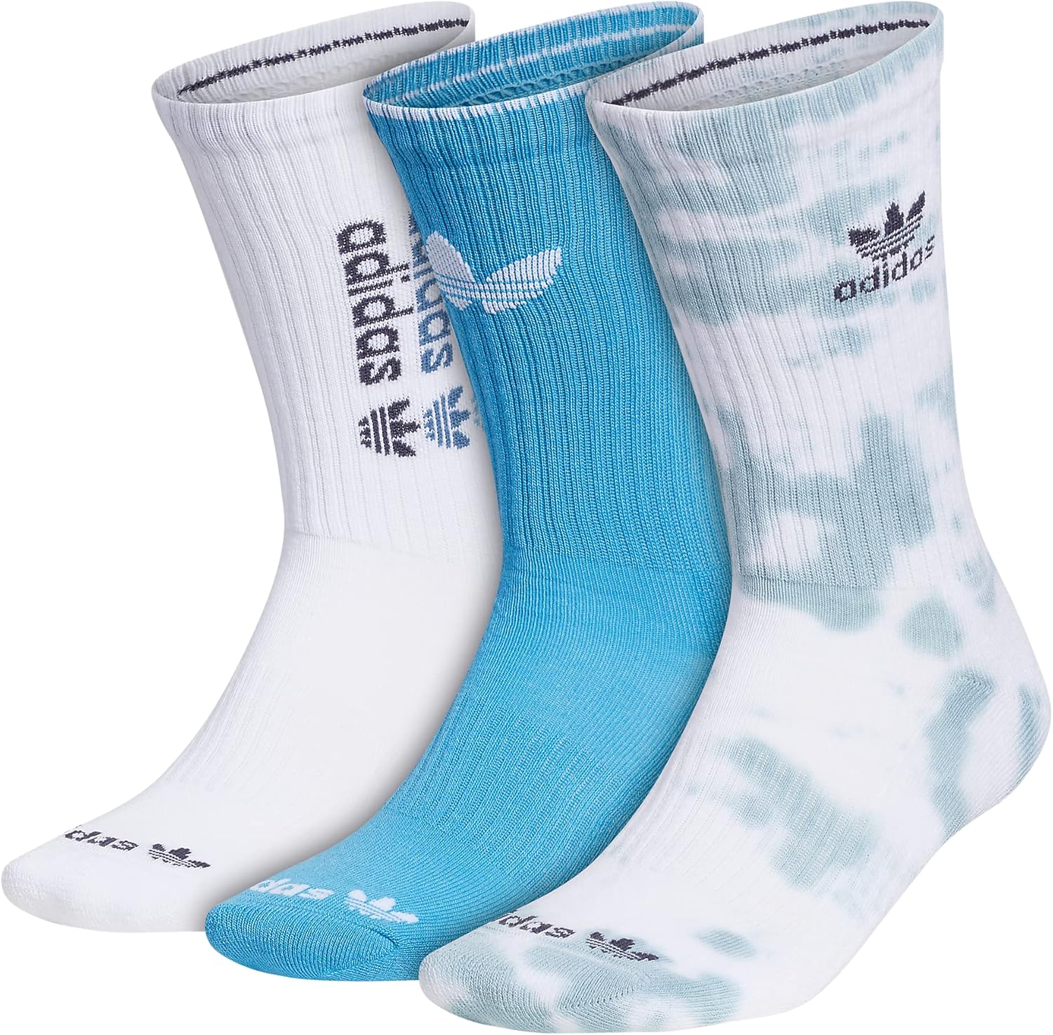 

Носки Adidas Originals с амортизацией и разноцветной графикой (3 пары) - сняты с производства, Magic Grey/White/Sky Rush Blue