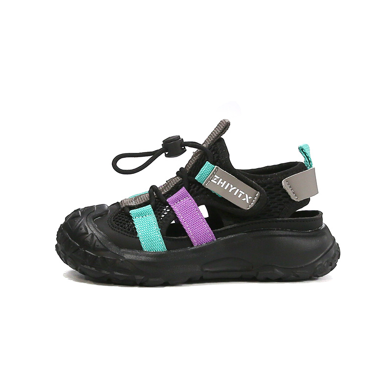 

Детские сандалии Anti Kick Low Top для детей от 3 до 7 лет TONYBEAR, черный