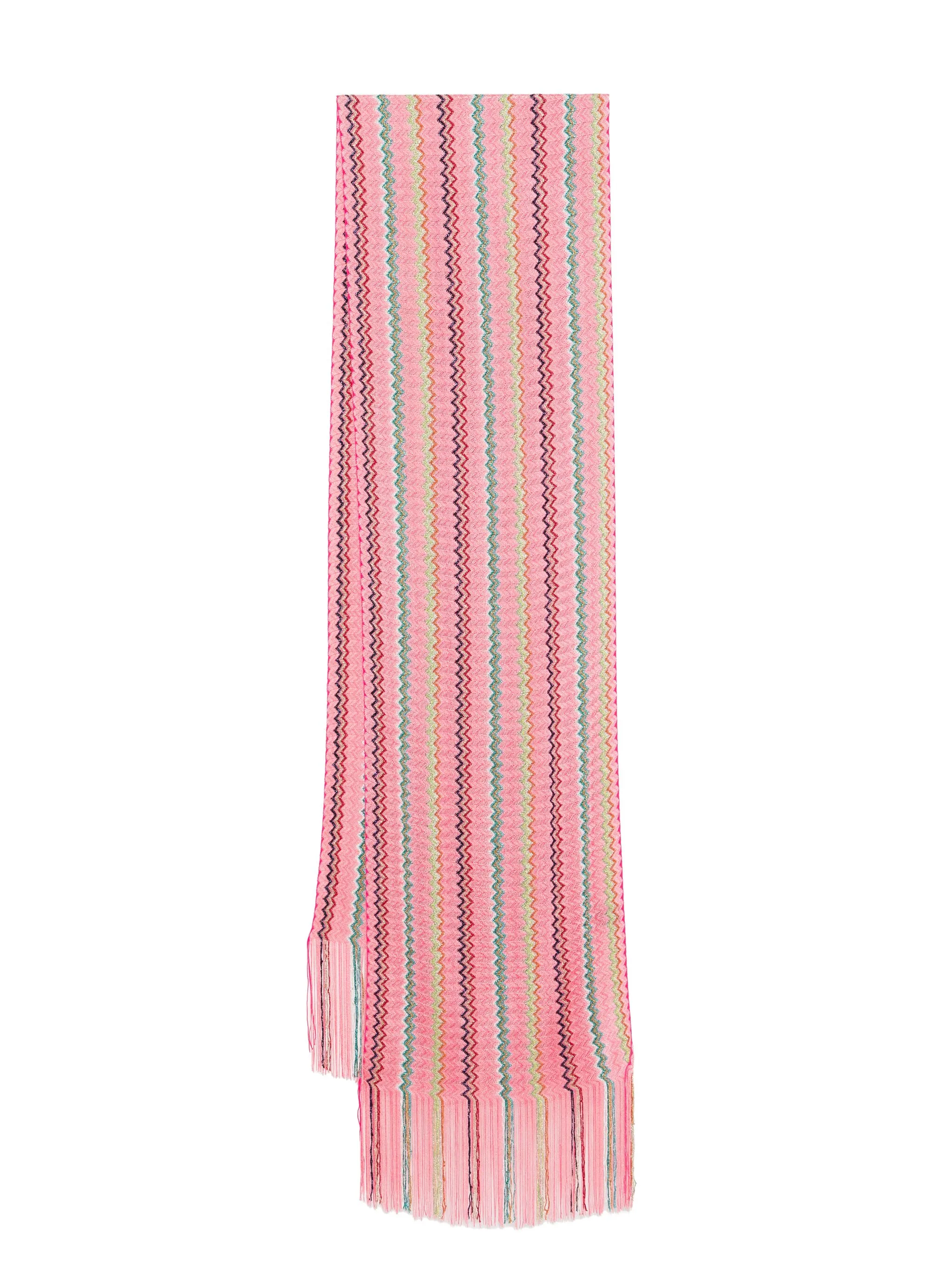

Шарф с узором зигзаг Missoni, розовый