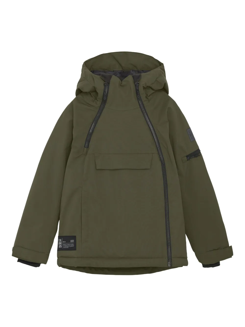 

Куртка на молнии с капюшоном COLOR KIDS, зеленый