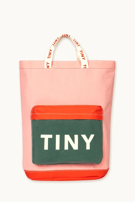 

Детская сумка Color block totepack Tinycottons, розовый