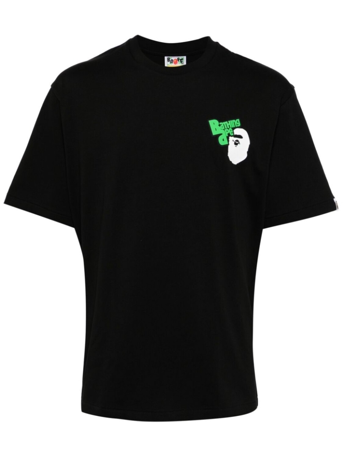 

Хлопковая футболка с логотипом A BATHING APE, черный
