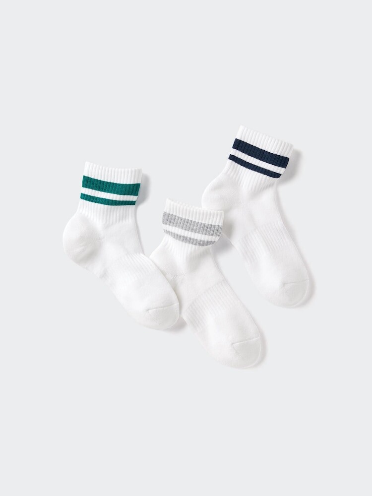 

Носки длинные, 3 пары Uniqlo, цвет 01 белый