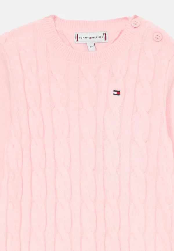 Свободный комбинезон крупной вязки Tommy Hilfiger, Duchess Pink — фото 3