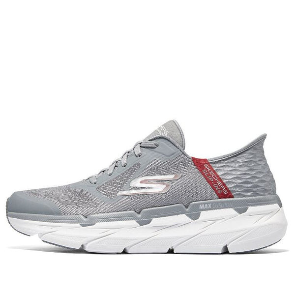 

Кроссовки go run max cushioning 'grey red' Skechers, серый