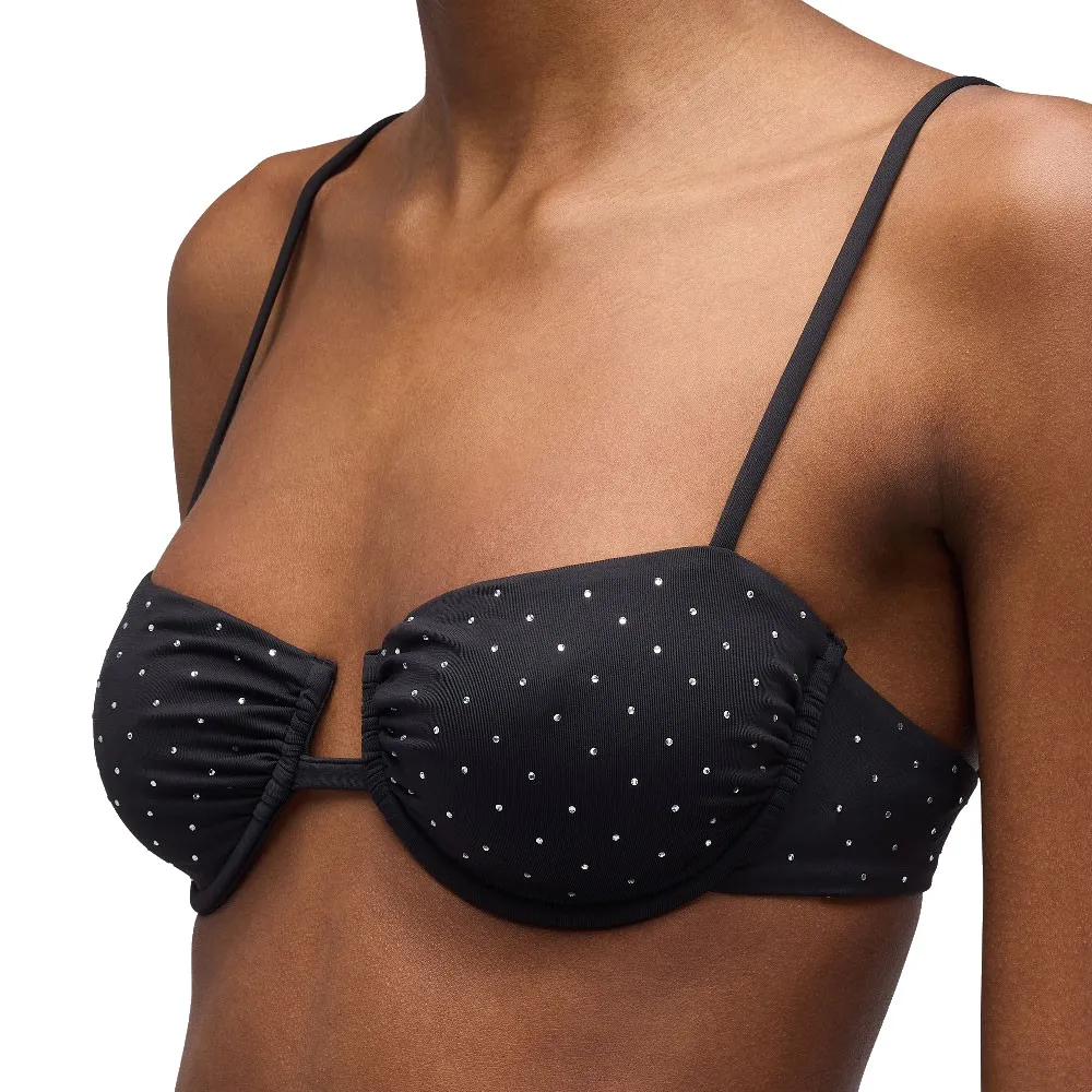 

Топ бикини Sundek Ava underwired bralette, черный