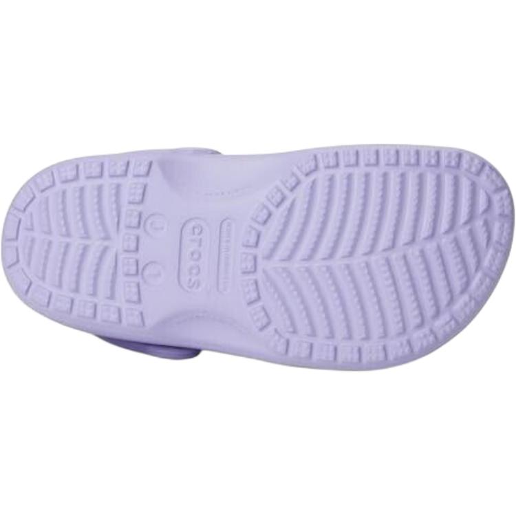 Классические противоскользящие износостойкие низкие детские сандалии Clog Kids' Crocs, фиолетовый — фото 4