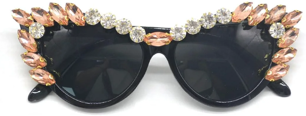 

Хелена Модные блестящие солнцезащитные очки со стразами, женские, «кошачий глаз», с бриллиантами, модные, для женщин и мужчин, для вечеринок, S67 helena, Pink