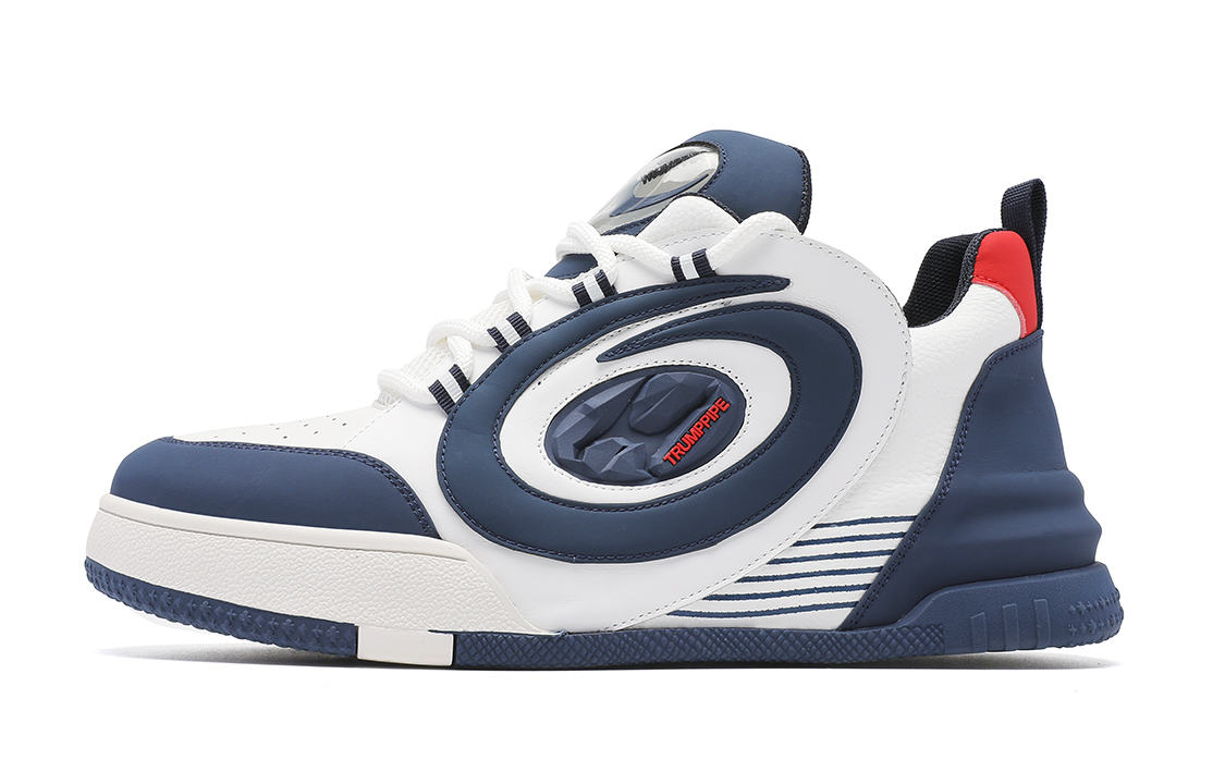 

Антискользящие износостойкие мужские повседневные ботинки низкие TRUMPPIPE белый черный, белый синий