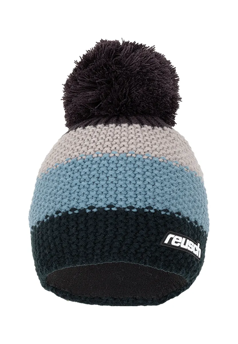 

Шапка-бини Reusch "Enzo Beanie" с большим помпоном, синий