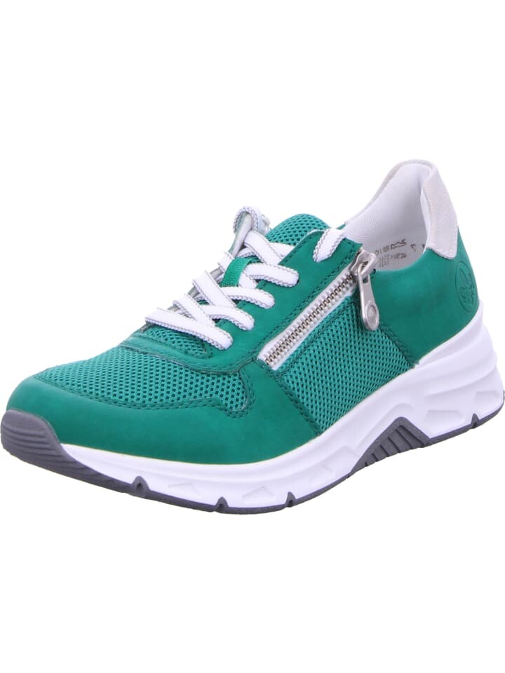 

Низкие кроссовки rieker, цвет green/green/fog-silver