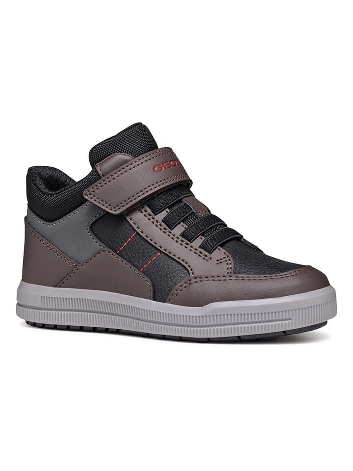 Высокие кроссовки Geox Sneakers Arzach, цвет Schwarz/Braun — фото 2