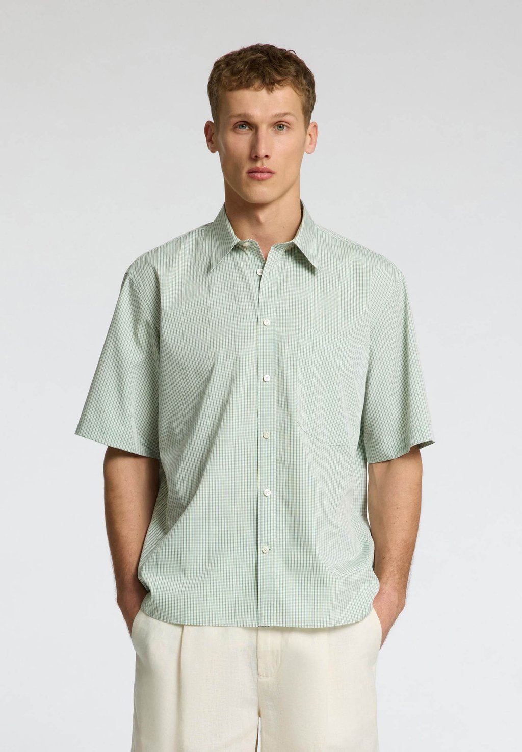 

Рубашка RELAXBENNETT SS Selected Homme, светло-зеленый