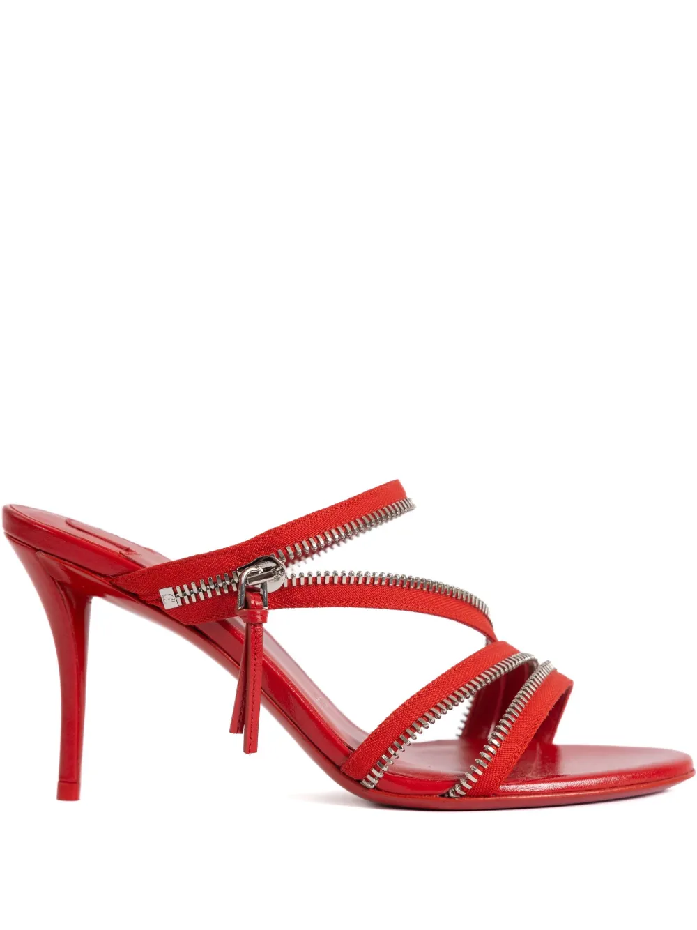 Босоножки-стилеты Merylzip на каблуке 80 мм Christian Louboutin, красный