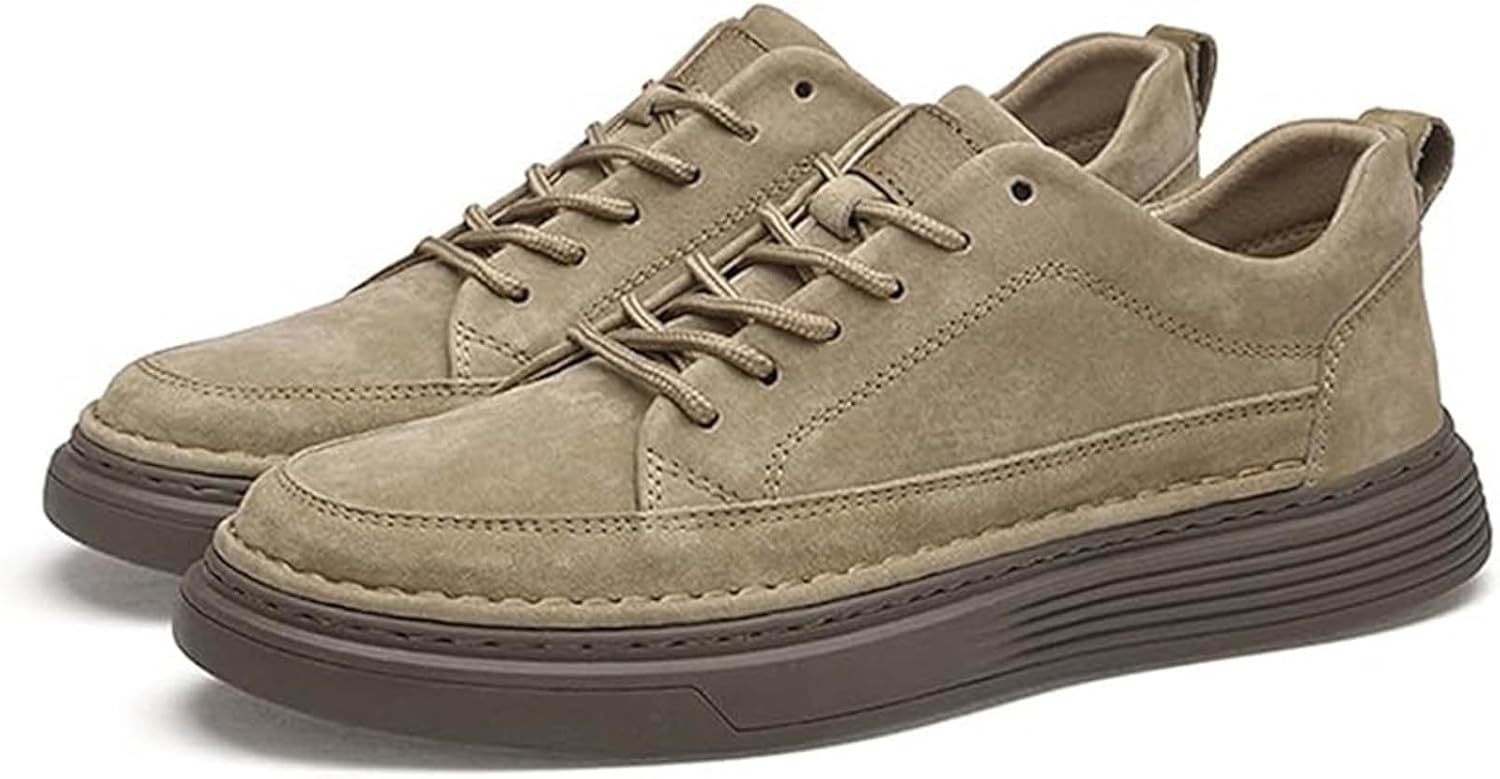 

Мужские повседневные оксфорды Комфортные противоскользящие формальные кроссовки Xinduoyu, коричневый