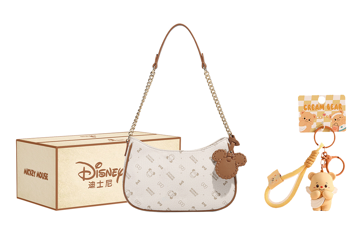 

Disney Женская кожаная сумка через плечо, Coffee+Exquisite Pendant