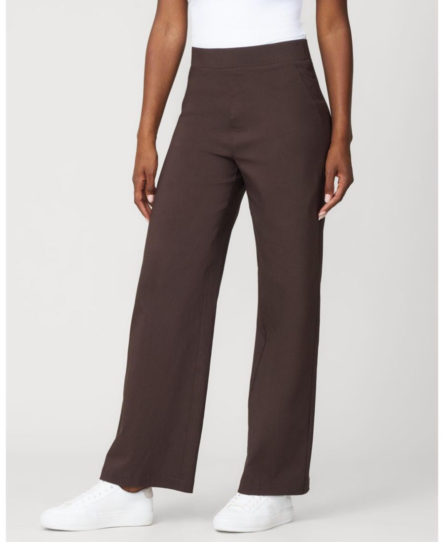 

Мягкие эластичные брюки из саржи с широкими штанинами, надеваемые через голову Cable & Gauge, Coffee bean