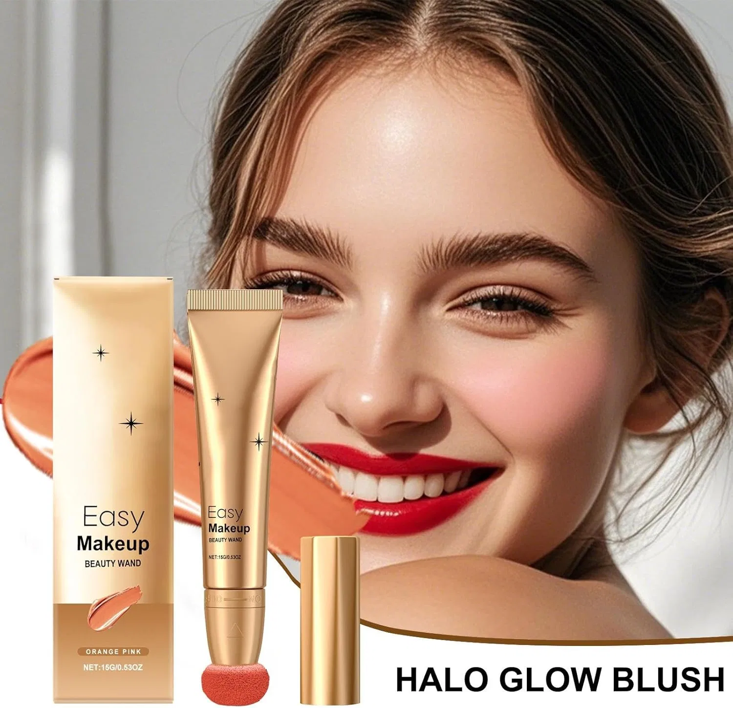 Контурный стик и жидкие румяна Hello Glow оранжевый — фото 2