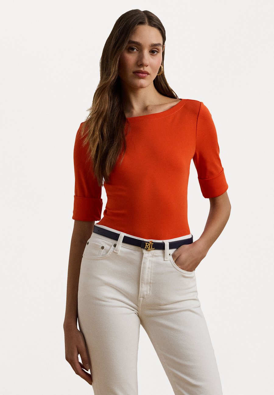 

Футболка Lauren Ralph Lauren STRETCH COTTON BOATNECK TEE, Orange