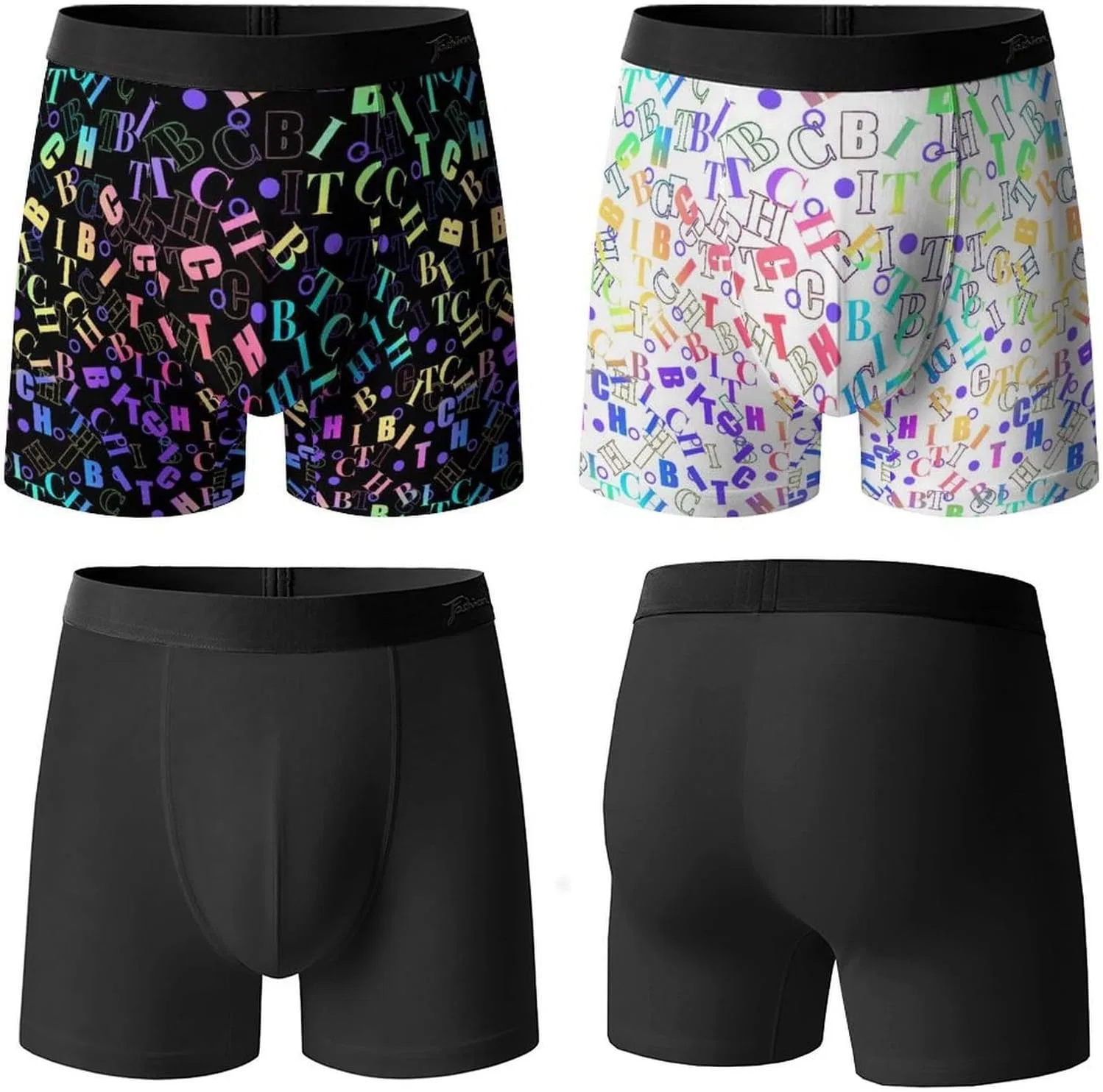 Боксеры с принтом American Flag Chicken Cow, Style-7 — фото 4