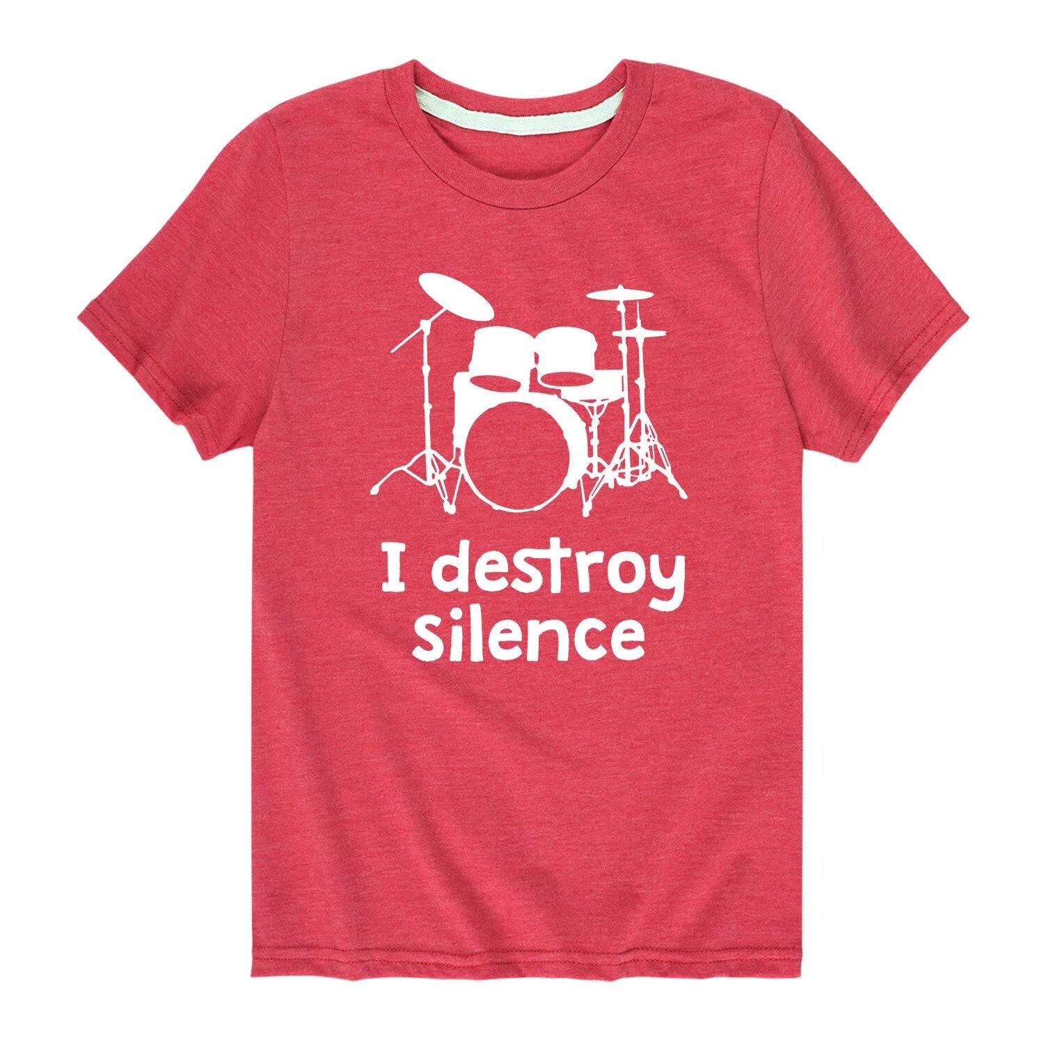 

Футболка с рисунком I Destroy Silence для мальчиков 8–20 лет Licensed Character, красный