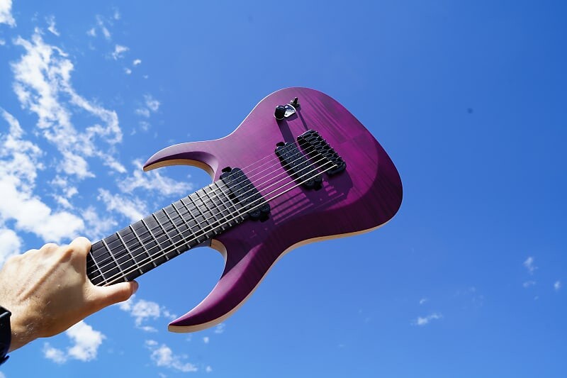 

Электрогитара Schecter DIAMOND SERIES John Browne Tao-8 - Satin Trans Purple 8-String Electric Guitar