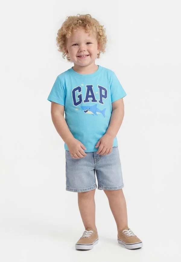 Футболка с принтом логотипа Gap, Blanket Blue