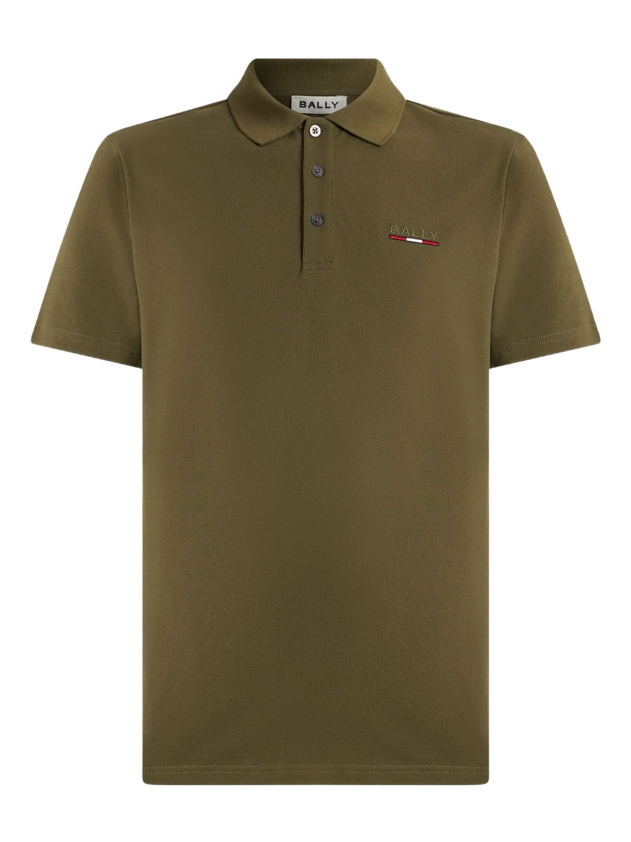 

Рубашка поло с вышитым логотипом Bally, зеленый