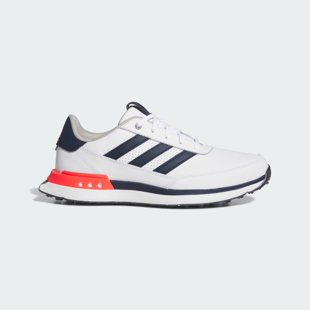 

Кроссовки Adidas S2G 24 Leather Spikeless Golf Shoes, цвет Cloud White/Collegiate Navy/Lucid Red