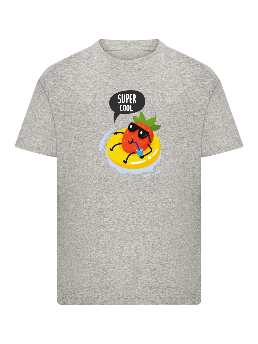 

Рубашка F4NT4STIC Coole Sommer Erdbeer Sonnenbrille, серый