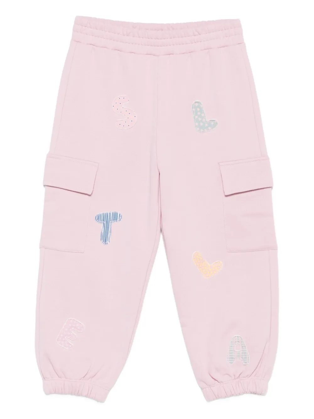 

Спортивные брюки с вышитыми карманами Stella McCartney Kids, розовый