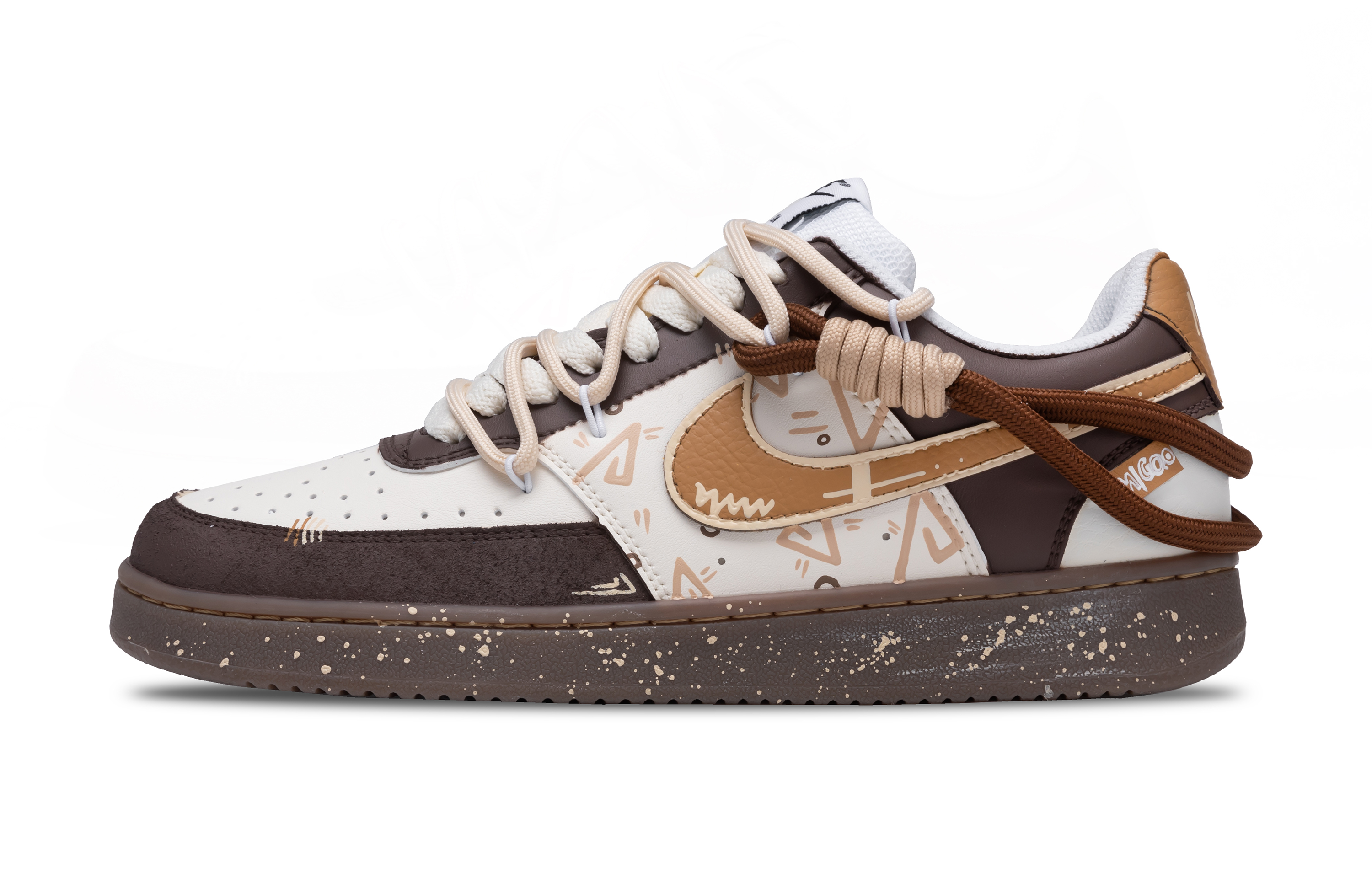 

Nike Кроссовки Court Vision Low Sweet As Honey с нескользящей подошвой для скейтборда, мужские, белые, коричневые