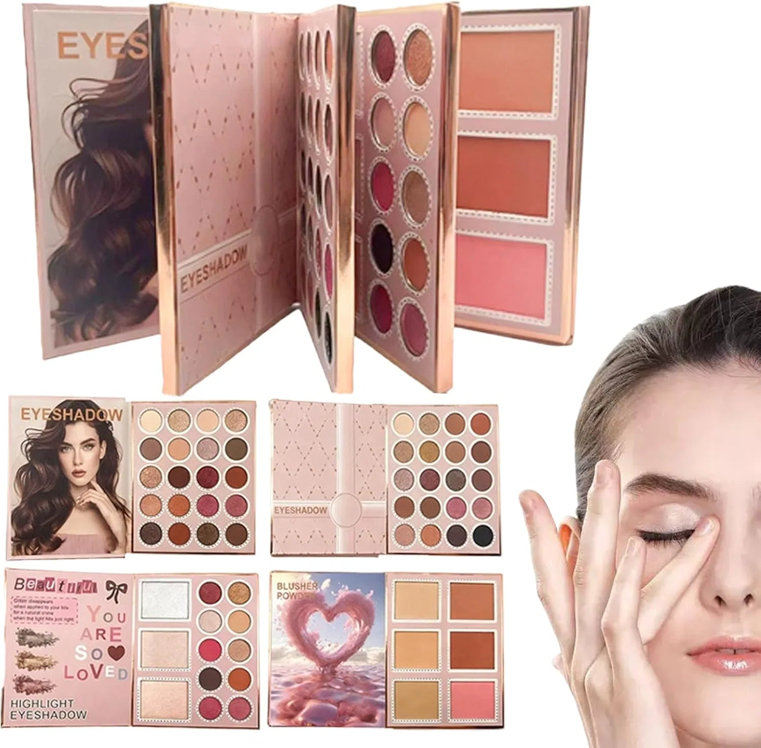 Палетка для макияжа Portable Makeup Palette 25 см, мультифункциональная, универсальная