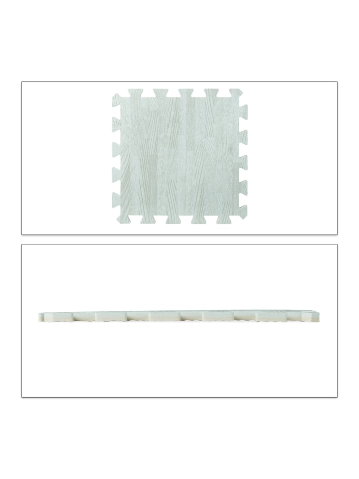 

Relaxdays 27x Защитный коврик для пола белого цвета