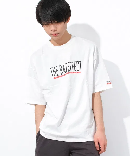 Детская футболка RAT EFFECT с принтом и логотипом Off White — фото 2