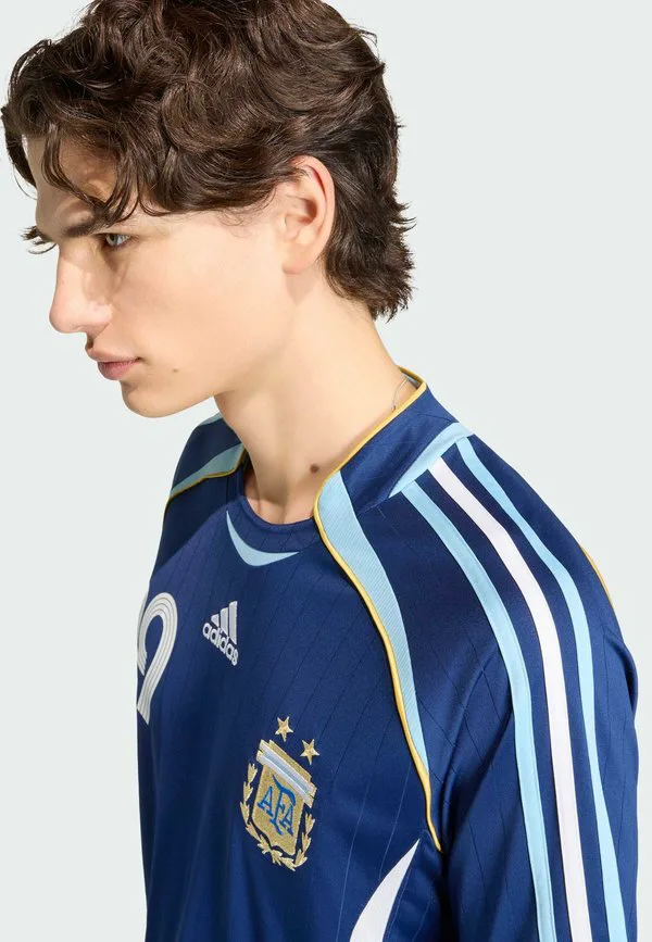 Выездная футболка сборной аргентины 2006 года, форма месси. Adidas Performance, Dark Blue — фото 3