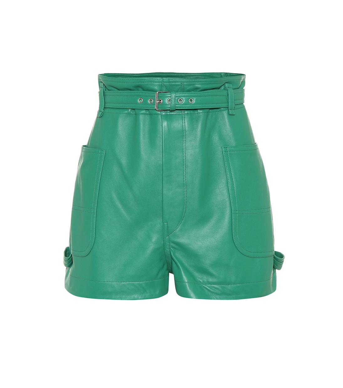 

Кожаные шорты Xike Isabel Marant, зеленый