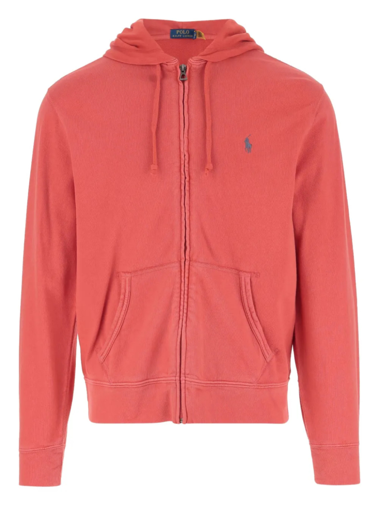 

Толстовка с капюшоном Polo Ralph Lauren из хлопка на молнии, розовый
