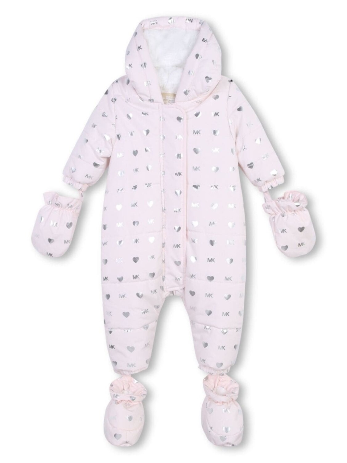 

Michael Kors Kids дутый комбинезон с логотипом, розовый