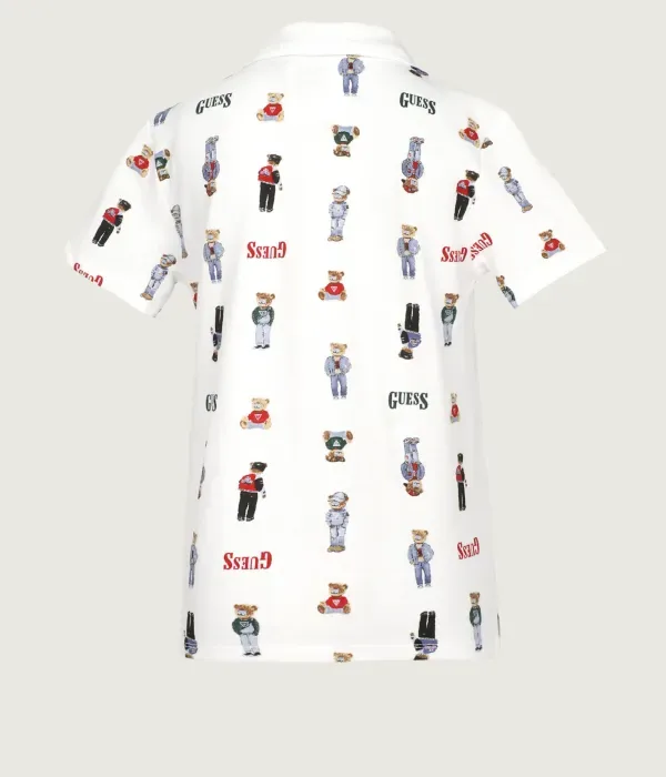Полюс regular fit Guess, белый — фото 2