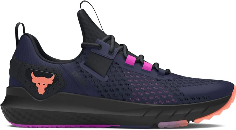 

Кроссовки мужские Under Armour Project Rock Blood Sweat Respect 4, темно-синий/черный/оранжевый