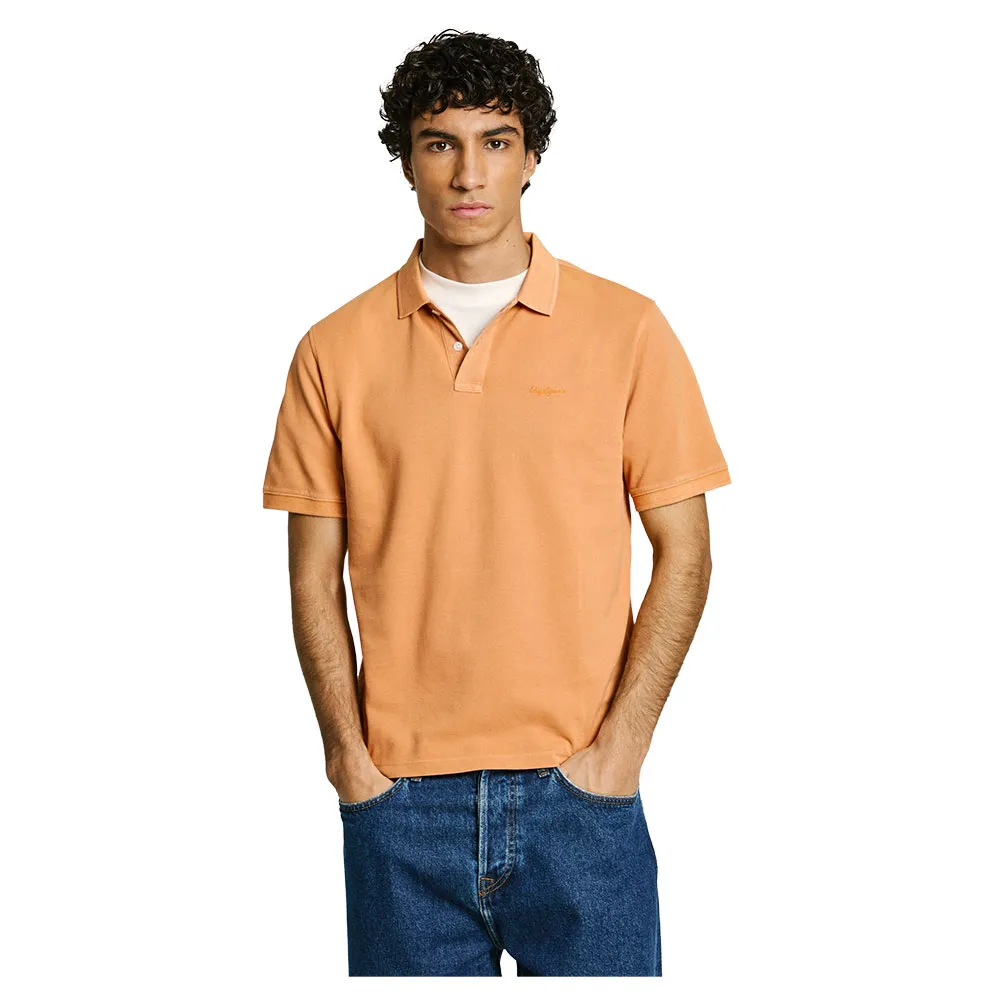 

Поло с коротким рукавом Pepe Jeans New Oliver Gd, оранжевый