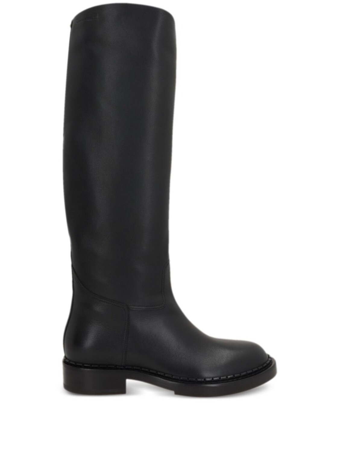 Кожаные сапоги Santoni, черный