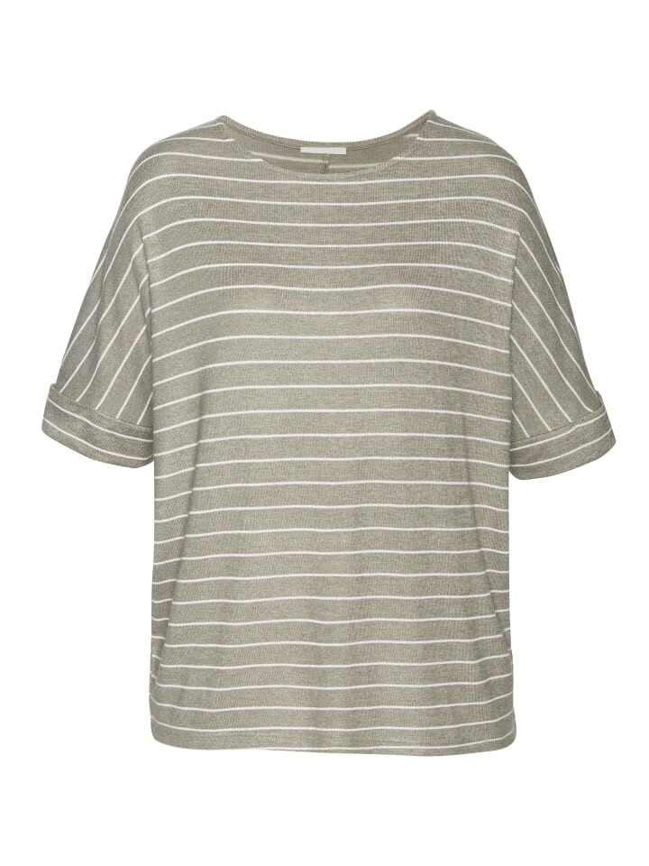 

Футболка LASCANA Kurzarmshirt, цвет khaki gestreift