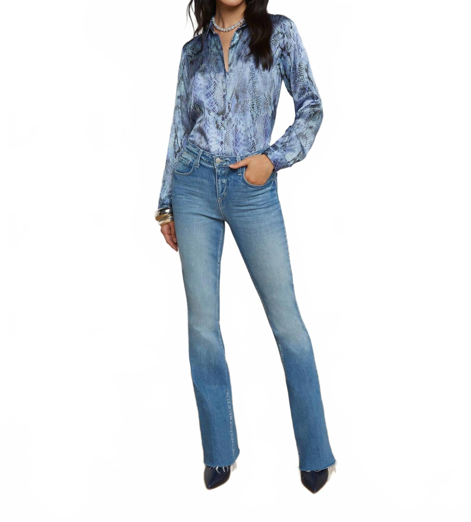 

Джинсы Ruth Highrise Straight Leg в цвете Vista L'Agence, Vista