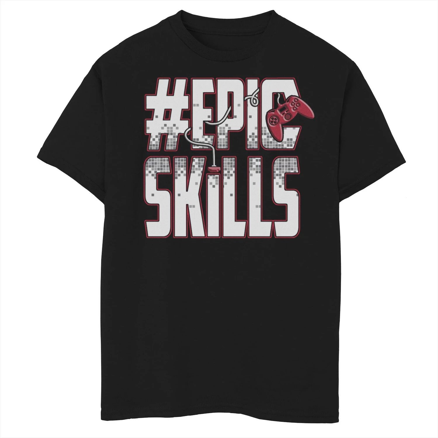 

Игровая футболка с рисунком #Epic Skills для мальчиков 8–20 лет Unbranded